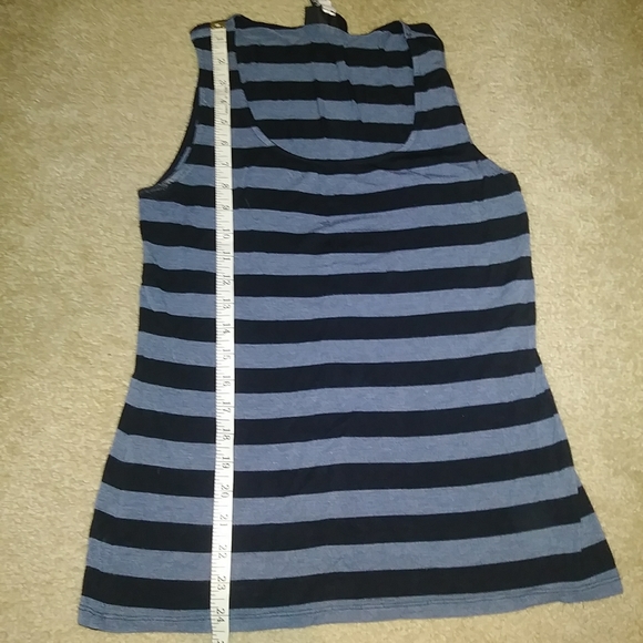 INC Navy & Black Striped Tank Top - Picture 6 of 8